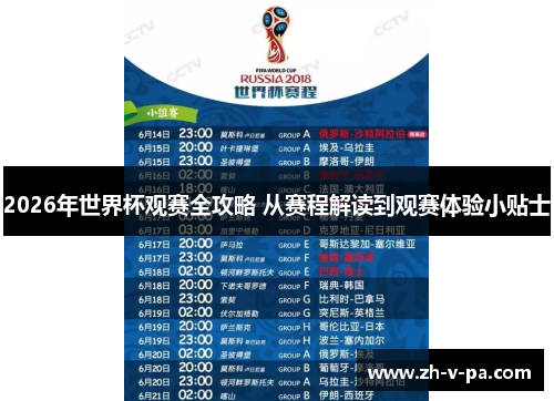 2026年世界杯观赛全攻略 从赛程解读到观赛体验小贴士 2026年世界杯观赛全攻略 从赛程解读到观赛体验小贴士